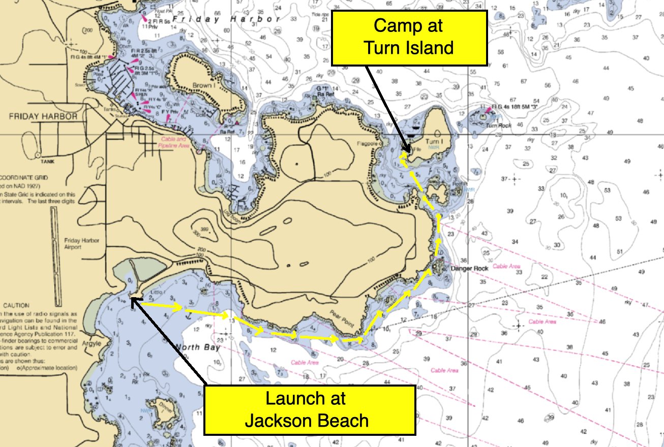 地図・旅行ガイド les paquebots transatlantiques Kayaking Trip Report: Turn Island, San Juan Islands, WA 23–24 Sept